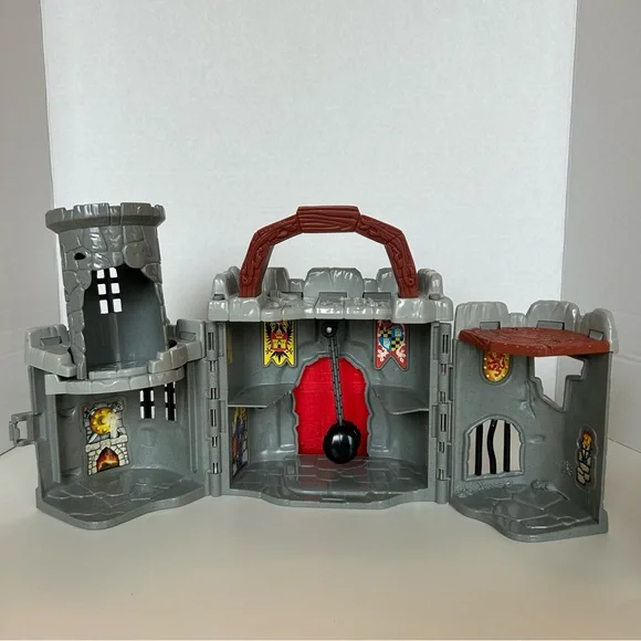 Vintage 1998 Fisher Price Great Adventures All In One Take Along Castle - Picture 12 of 13